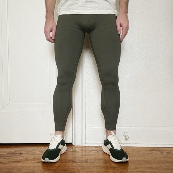 Nobull Men’s 27” Compression Tight Army Green Size Medium New - Picture 1 of 11